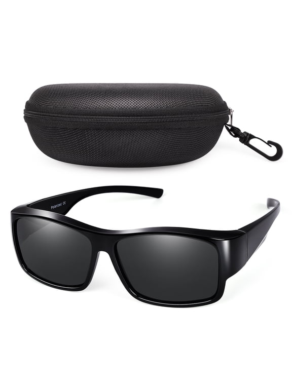 Fit Over Polarized Sunglasses Over Glasses, Wrap Around Sunglasses Over Prescription Glasses
