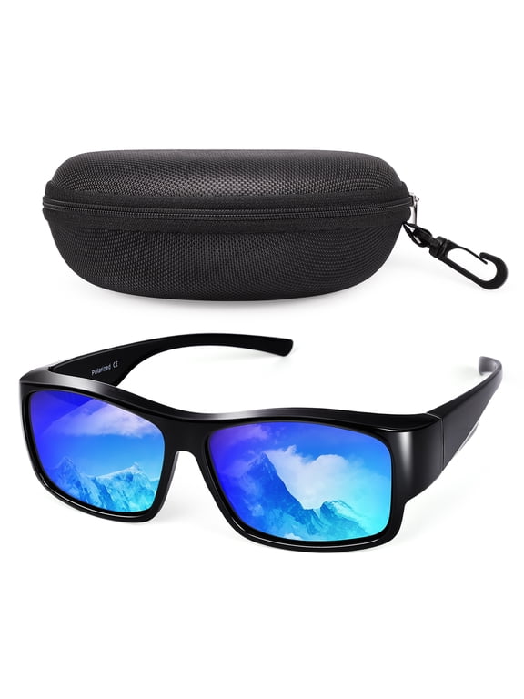 Fit Over Polarized Sunglasses Over Glasses, Wrap Around Sunglasses Over Prescription Glasses