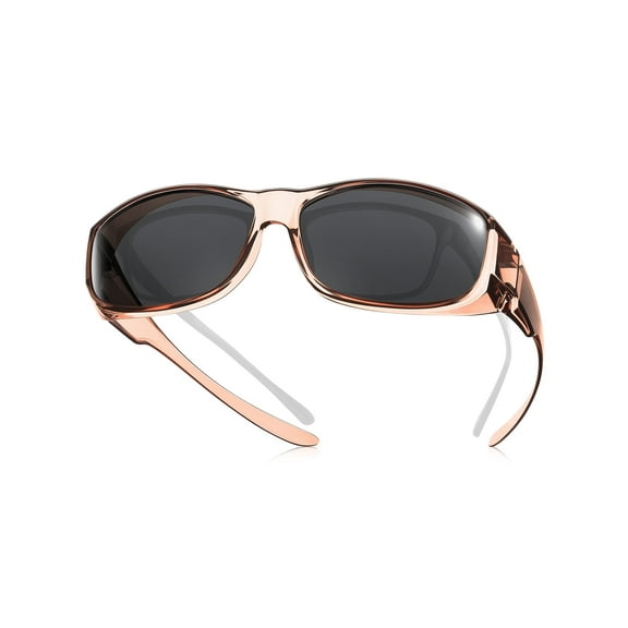 TINHAO Fit Over Wrap Around Sunglasses Polarized Wear Over Eyeglasses 100% UV Protection for Men and Women