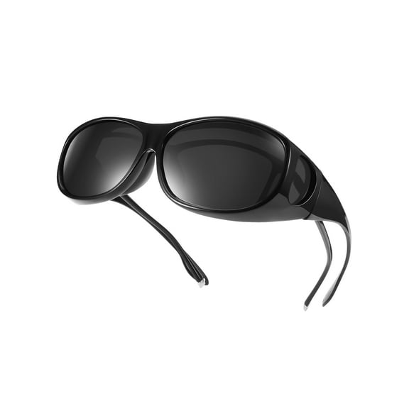 TINHAO Fit Over Wrap Sunglasses Polarized Wear Over Eyeglasses 100% UV Protection for Men and Women