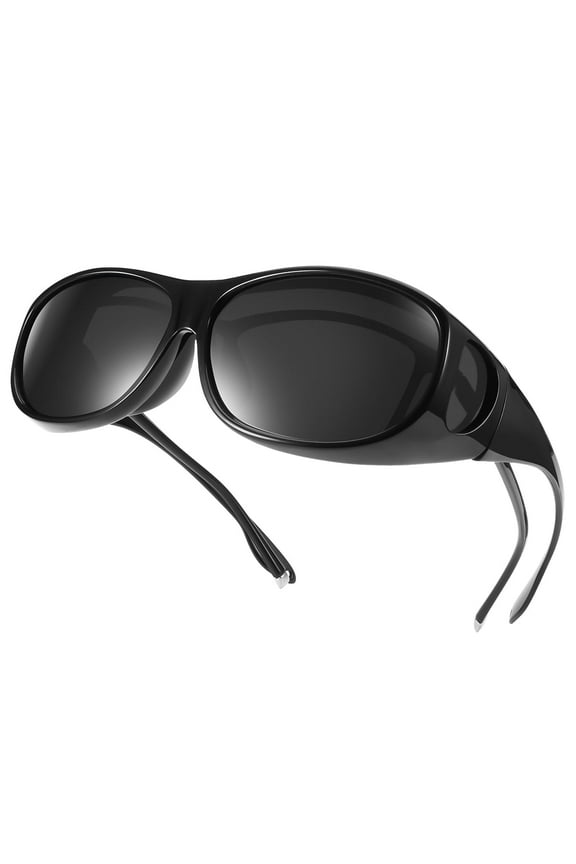 Fit Over Wrap Sunglasses Polarized Wear Over Eyeglasses 100% UV Protection for Men and Women
