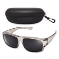 thumbnail image 1 of TINHAO Men's Fit Over Glasses Sunglasses with Hard Case, Polarized UV400 Wear Over Prescription Glasses for Driving Fishing Hiking Golf Cycling, 1 of 7