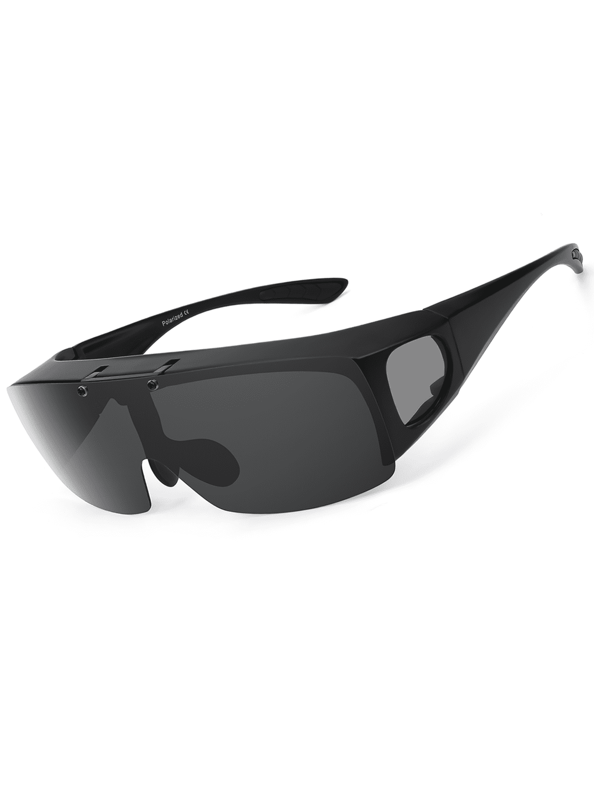 Tinhao Mens Polarized Fit Over Sunglasses Wear Over Glasses With Flip Up Uv Protection Lens For