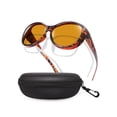 thumbnail image 1 of TINHAO Polarized Fit Over Glasses Sunglasses for Women with Hard Case, Oversized Leopard Frame UV400 Wear Over Prescription Glasses Trendy Stylish Fashion, 1 of 8