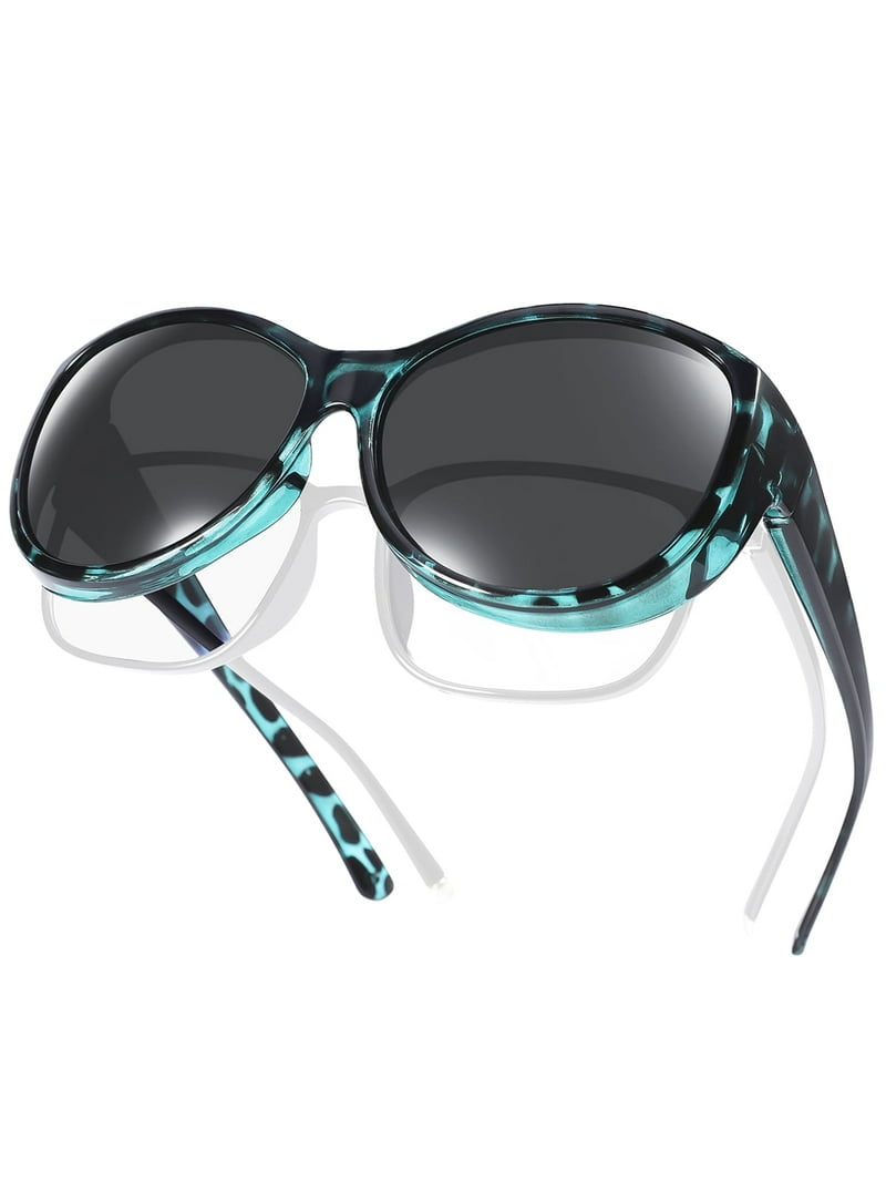 TINHAO Oversized Polarized Sunglasses Fit Over Glasses for Women