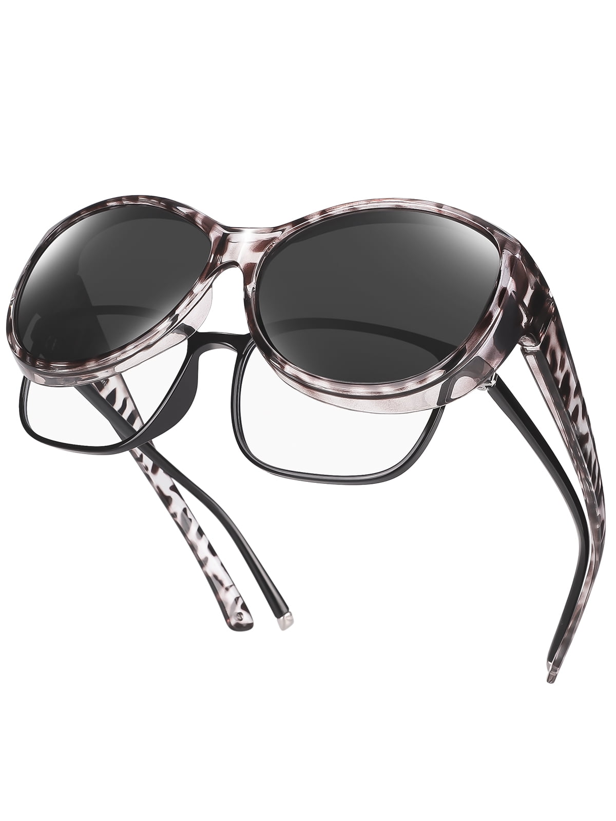 TINHAO Oversized Polarized Sunglasses Fit Over Glasses Wear Over