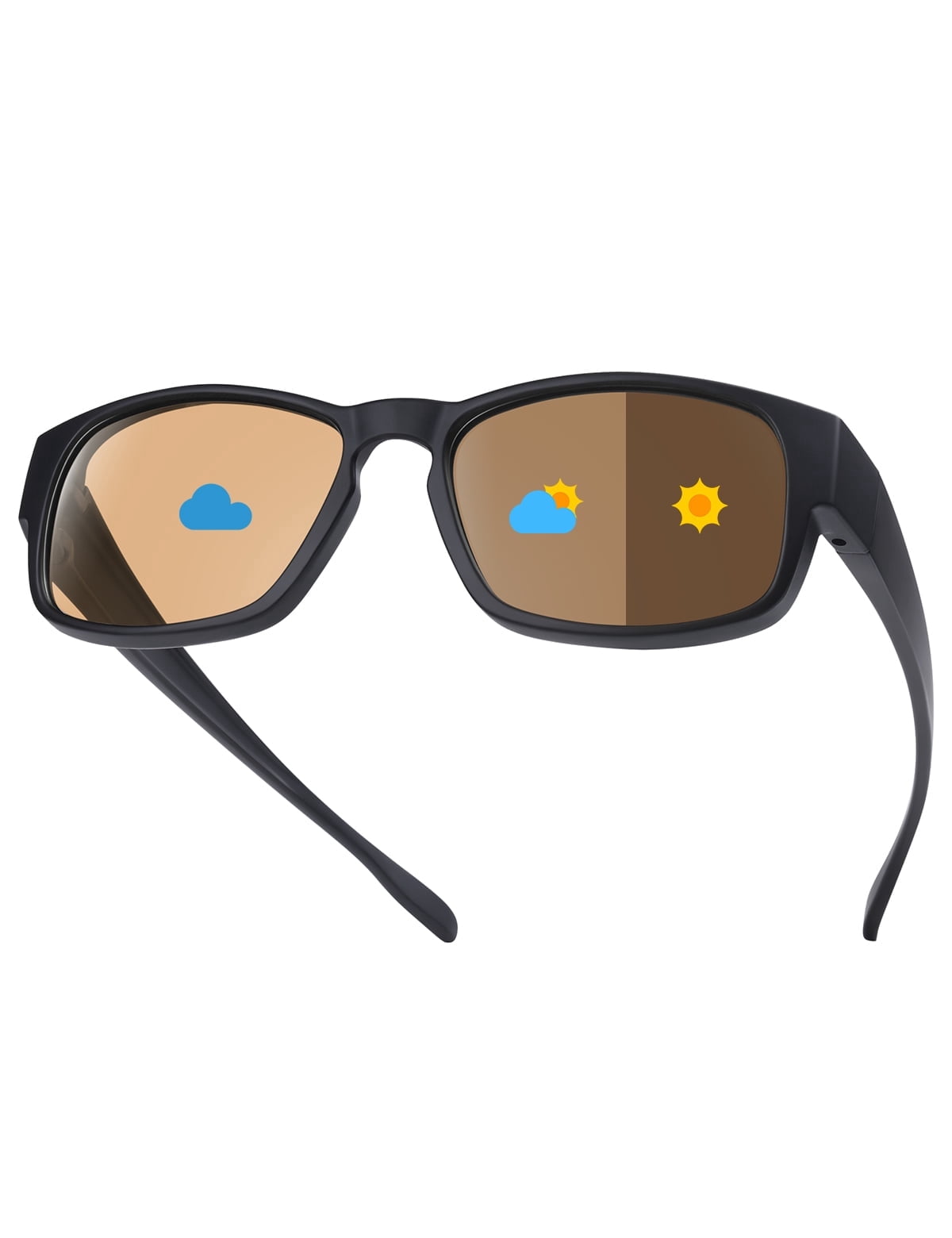 Polarized Photochromic Fit Over Sunglasses with UV Protection for Driving TINHAO Photochromic Polarized Fit Over Sunglasses UV400 Blue  main image 3