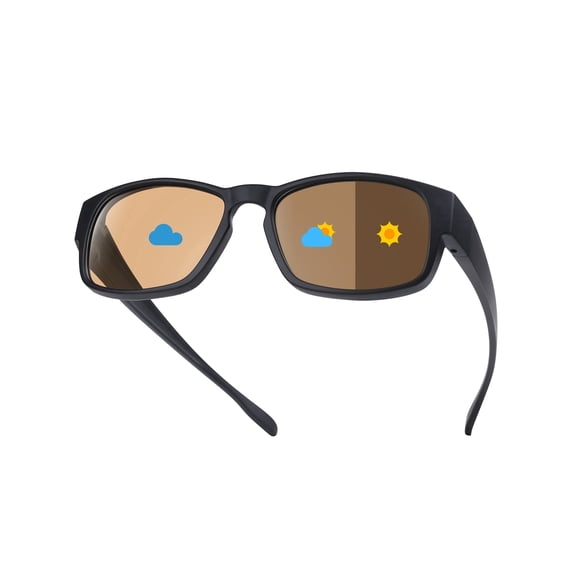 TINHAO Photochromic Polarized Fit Over Sunglasses UV400 Protection Transition Lenses Over Prescription Glasses for Driving Fishing Golf Cycling Lightweight TR90 Men Women - 3 Colors Available