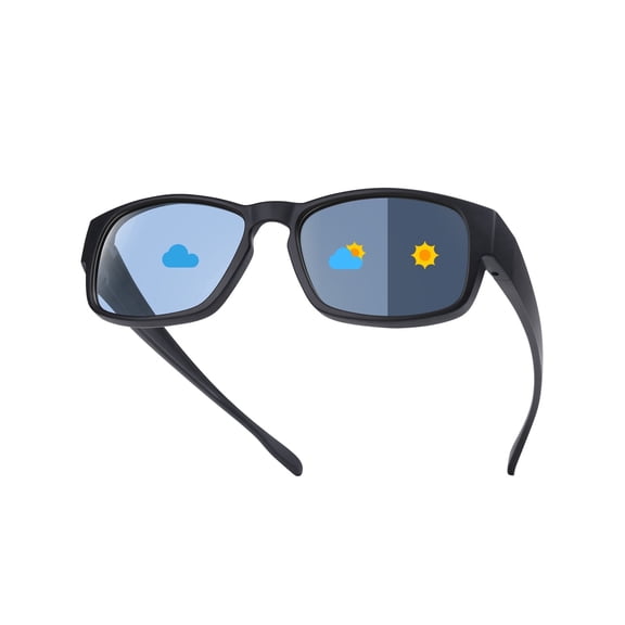 TINHAO Photochromic Polarized Fit Over Sunglasses UV400 Protection Transition Lenses Over Prescription Glasses for Driving Fishing Golf Cycling Lightweight TR90 Men Women - 3 Colors Available