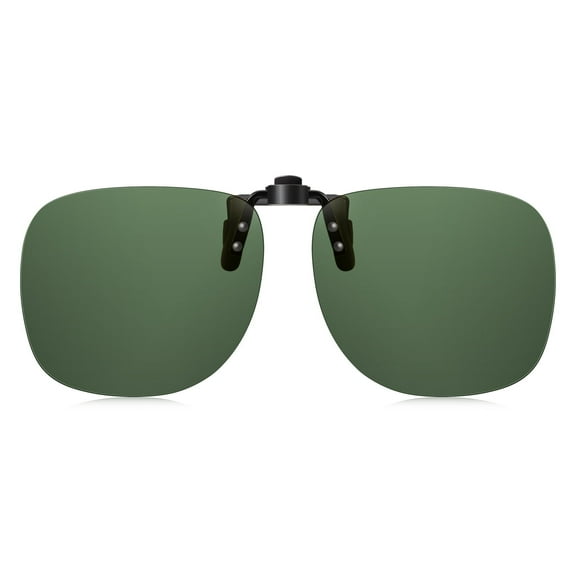 TINHAO Polarized Clip On Night Driving Glasses Yellow Lens Wear Over Prescription Glasses UV400 Protection Anti Glare