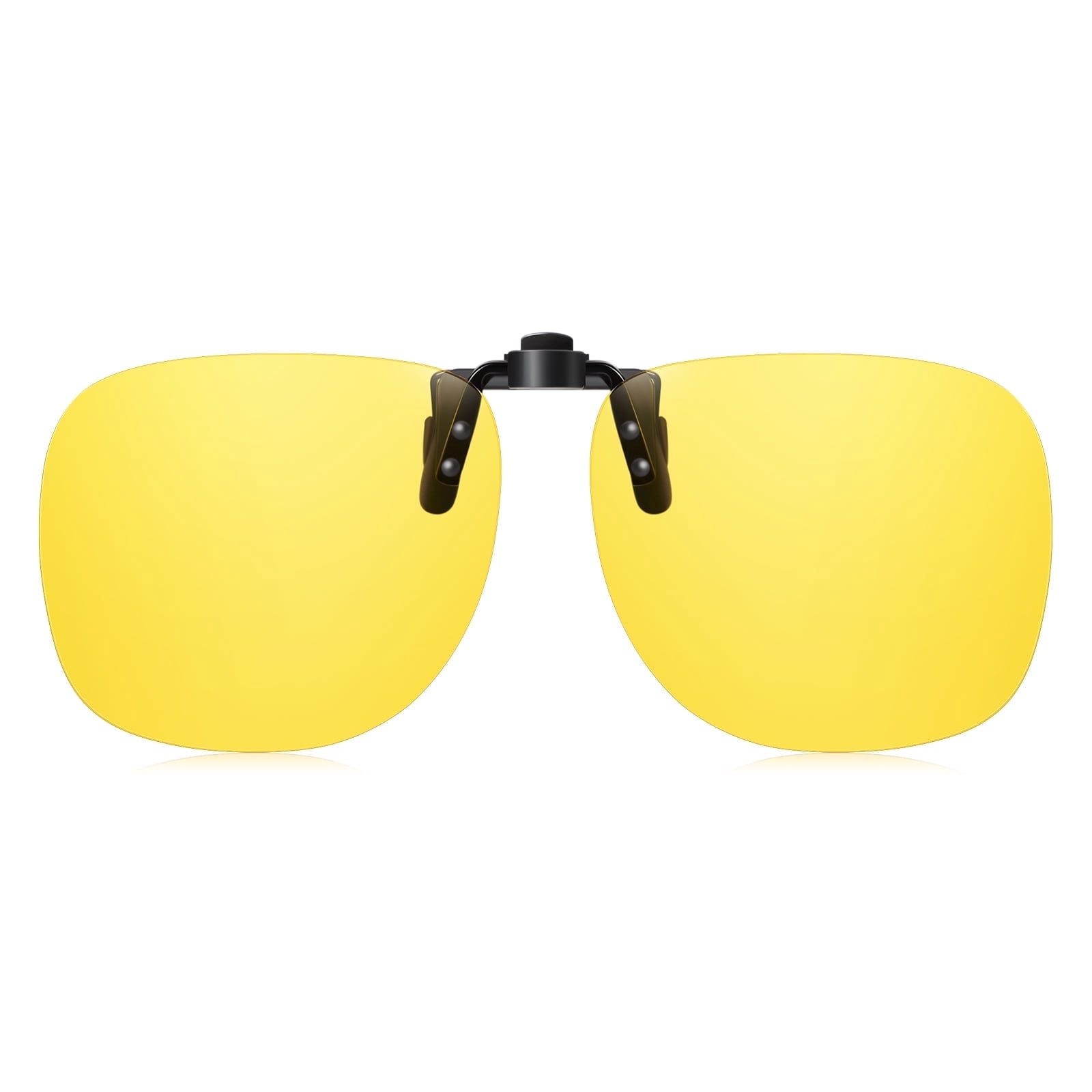 Night Driving Glasses Fit Over Glasses Anti Glare Polarized Clip On Polarized Yellow Clip-Ons for Night Driving Vision main image 2