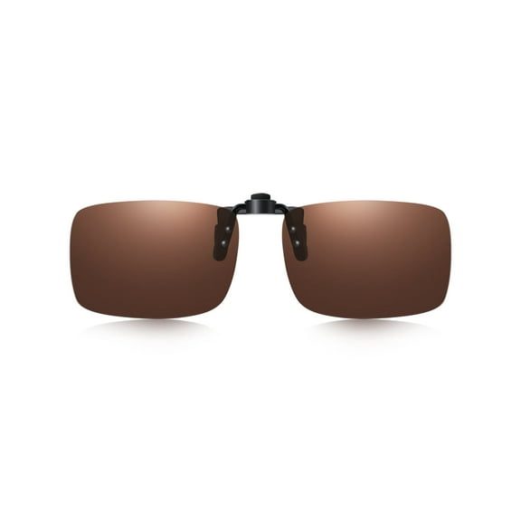 TINHAO Polarized Clip On Sunglasses Flip Up UV400 Protection Anti Glare Lens Wear Over Prescription Glasses