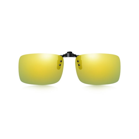 TINHAO Polarized Clip On Sunglasses Flip Up UV400 Protection Anti Glare Lens Wear Over Prescription Glasses
