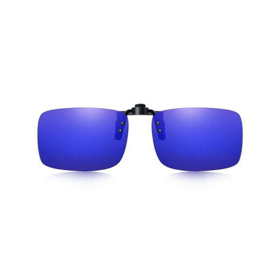 TINHAO Polarized Clip On Sunglasses Flip Up UV400 Protection Anti Glare Lens Wear Over Prescription Glasses