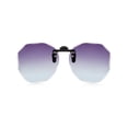 thumbnail image 1 of TINHAO Polarized Clip on Sunglasses for Women Men Polygon Flip Up UV400 Protection Over Prescription Glasses, 1 of 8