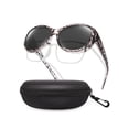 thumbnail image 1 of TINHAO Polarized Fit Over Glasses Sunglasses for Women with Hard Case, Oversized Leopard Frame UV400 Wear Over Prescription Glasses Trendy Stylish Fashion, 1 of 8