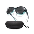 thumbnail image 1 of TINHAO Polarized Fit Over Glasses Sunglasses for Women with Hard Case, Oversized Leopard Frame UV400 Wear Over Prescription Glasses Trendy Stylish Fashion, 1 of 8
