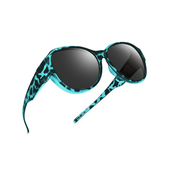 TINHAO Polarized Fit Over Glasses Sunglasses for Women Men Wrap Around Sunglasses for Driving