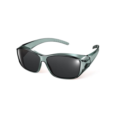 TINHAO Polarized Fit Over Sunglasses Wrap Around Shades Wear Over Glasses UV400 Protection for Driving