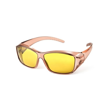 TINHAO Polarized Fit Over Sunglasses Wrap Around Shades Wear Over Glasses UV400 Protection for Driving
