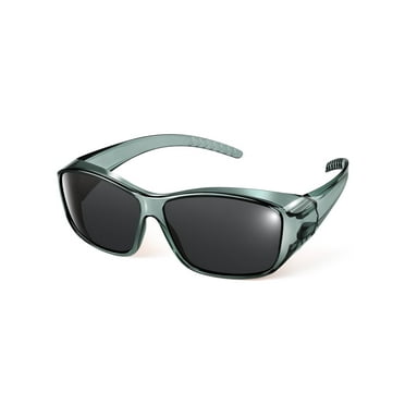 TINHAO Polarized Fit Over Sunglasses Wrap Around Shades Wear Over Glasses UV400 Protection for Driving