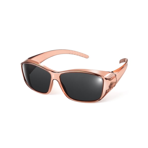TINHAO Polarized Fit Over Sunglasses Wrap Around Shades Wear Over Glasses UV400 Protection for Driving