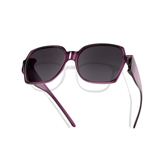 Polarised Fit Over Sunglasses for Women Over Prescription Glasses - Oversized Lightweight 24g UV400, 2-in-1 Wear Over or Alone, Anti-Glare for Driving Beach Golf Outdoor