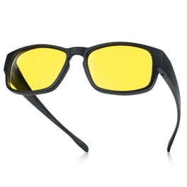 Night Vision Glasses Anti Glare Night Driving Glasses Yellow Tinted Sunglasses for Men and Women with HD Yellow Glasses for Night Driving Sun Glasses Vintage Lucca in Tortoise Walmart