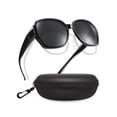 thumbnail image 1 of TINHAO Oversized Square Fit Over Glasses Sunglasses for Women with Hard Case, Trendy Polarized UV400 Wear Over Prescription Glasses Stylish Fashion Ladies, 1 of 8