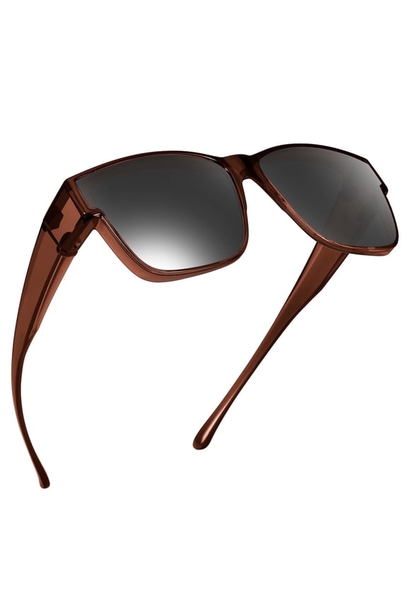 Polarized Sunglasses Fit Over Glasses for Men Women, Retro Square Sunglasses UV400 Protection Shades