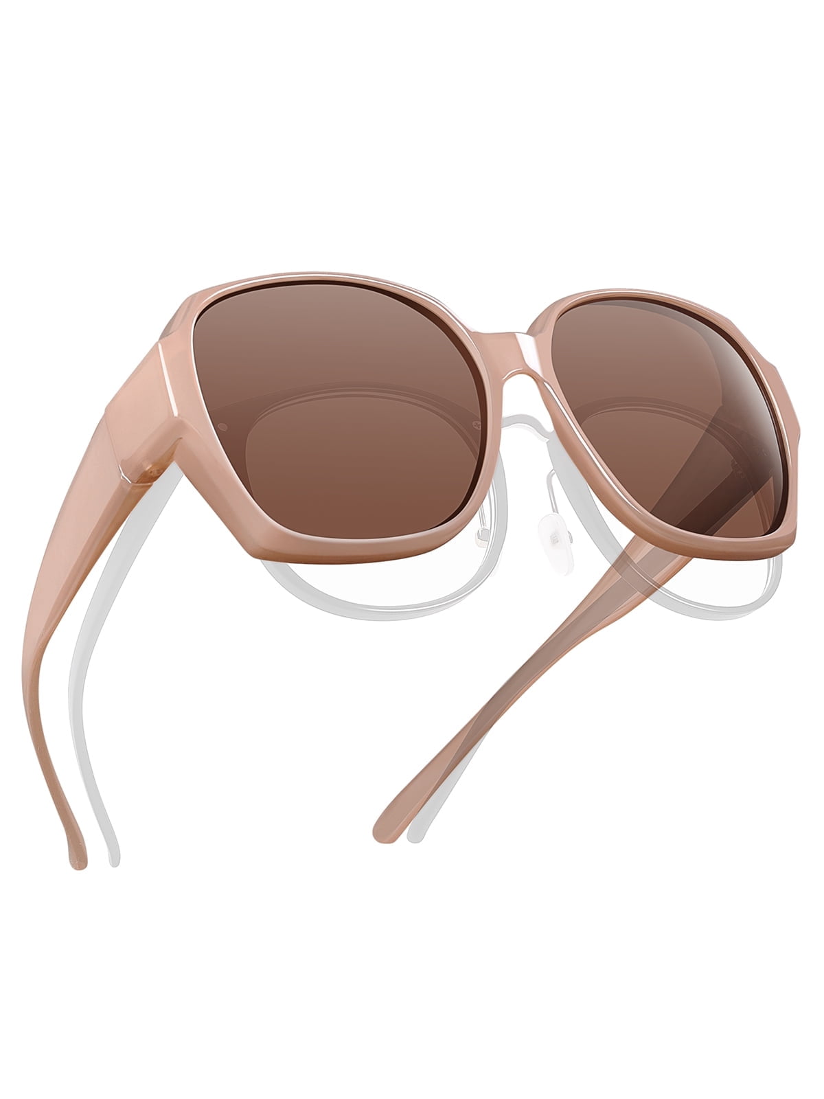 TINHAO Polarized Sunglasses Fit Over Glasses for Women 