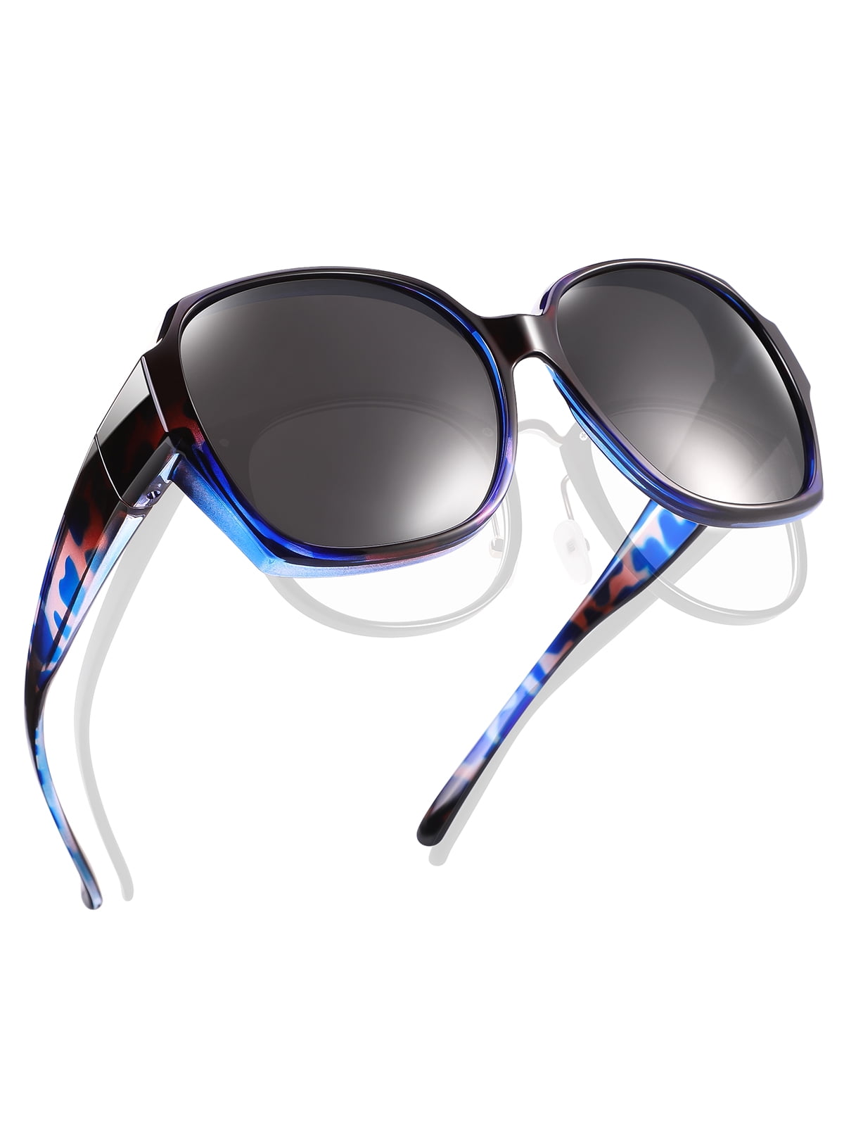 TINHAO Polarized Oversized Square Sunglasses, Fit Over  display picture 3