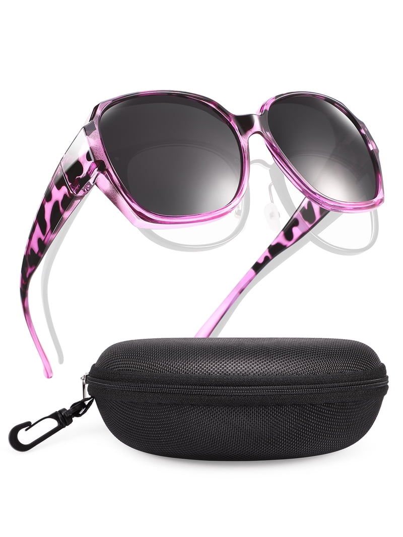 Oversized Square Polarized Sunglasses Women UV Protection TINHAO Polarized Oversized Square Sunglasses, Fit Over  main image 4