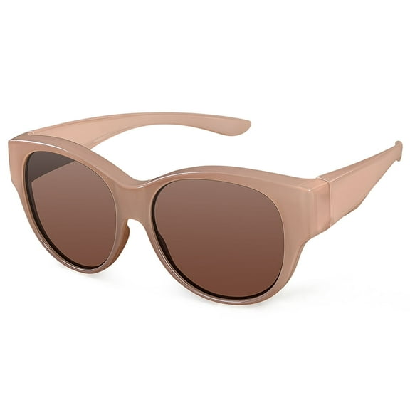 TINHAO Polarized Sunglasses Over Glasses Women Fit Over Glasses Sunglasses Cat Eye Sunglasses UV Protection Lightweight