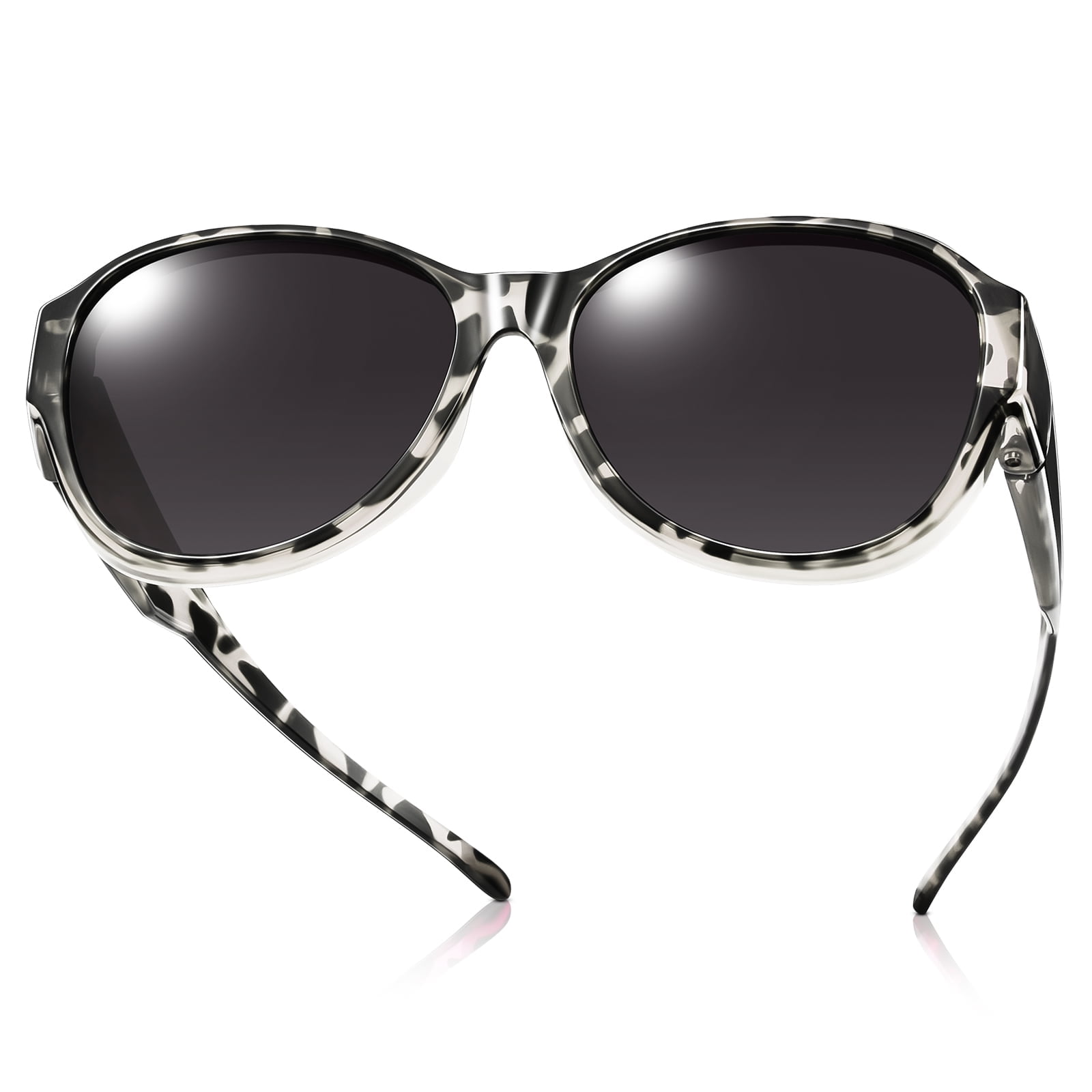 Polarized Wrap Around Cat Eye Sunglasses for Glasses Wearers Driving 2025 New Polarized Narrow Square Cat Eye Sunglasses for  main image 2