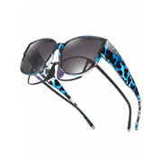 TINHAO Polarized Sunglasses Over Glasses for Women Men, Fit Over Glasses Sunglasses with Square Oversized UV Protection