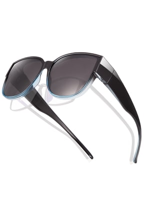 Polarized Sunglasses Over Glasses for Women Men, Fit Over Glasses Sunglasses with Square Oversized UV Protection