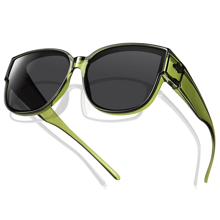Oversized Polarized Square Fit Over Sunglasses with UV Protection Amazon.com: Myiaur Fit Over Sunglasses for Women, Trendy  main image 4