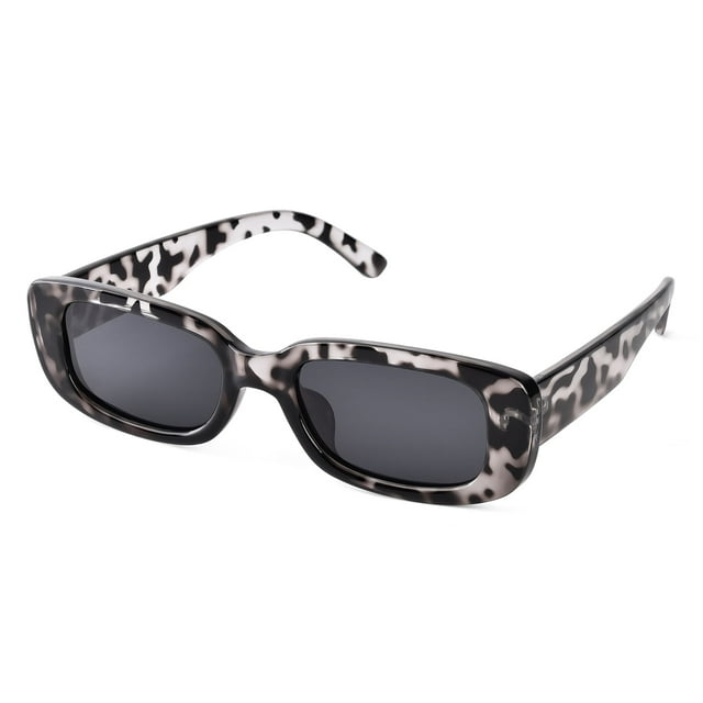 TINHAO Square Sunglasses for Women Men Trendy Retro Rectangle Sunglasses with Polarized UV 400 Protection Party Sunglasses