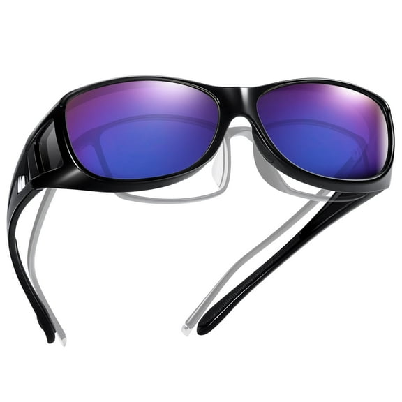 TINHAO Sunglasses Fit Over Glasses for Men Women, Wrap Around Sunglasses Polarized 100% UV Protection Driving
