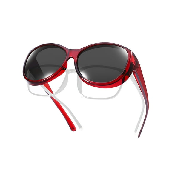 TINHAO Womens Polarized Fit Over Glasses Sunglasses Wear over Glasse with UV Protection