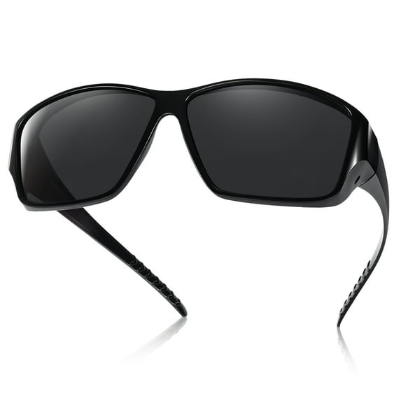 TINHAO Wrap Around Polarized Sunglasses Over Glasses Sunglasses for Men Women Fit Over Prescription Glasses