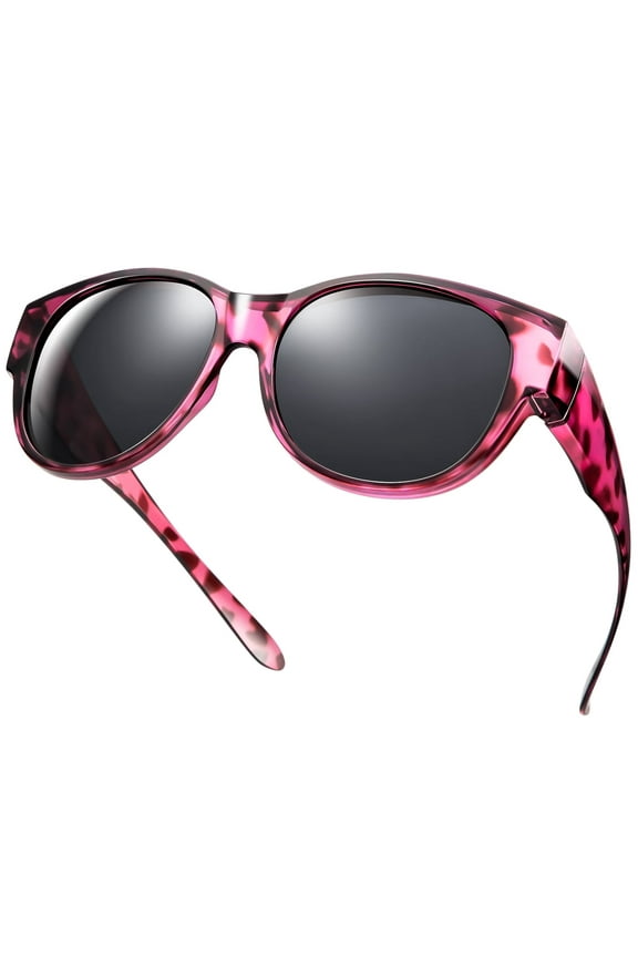 Wrap Around over Sunglasses Wear over Glasses Cat-eye Polarized Fit Over Glasses Sunglasses
