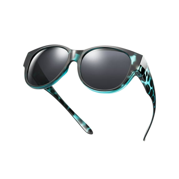 TINHAO Wrap Around over Sunglasses Wear over Glasses Cat-eye Polarized Fit Over Glasses Sunglasses