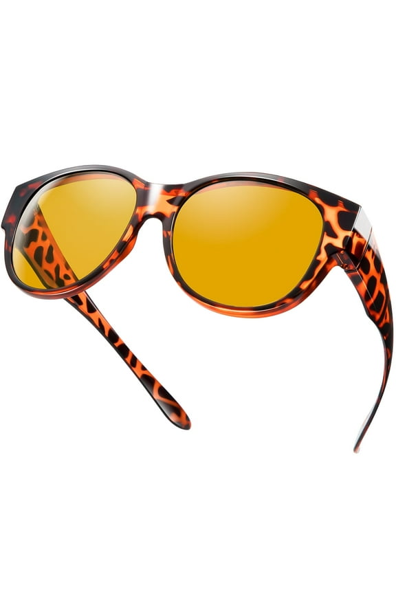Wrap Around over Sunglasses Wear over Glasses Cat-eye Polarized Fit Over Glasses Sunglasses