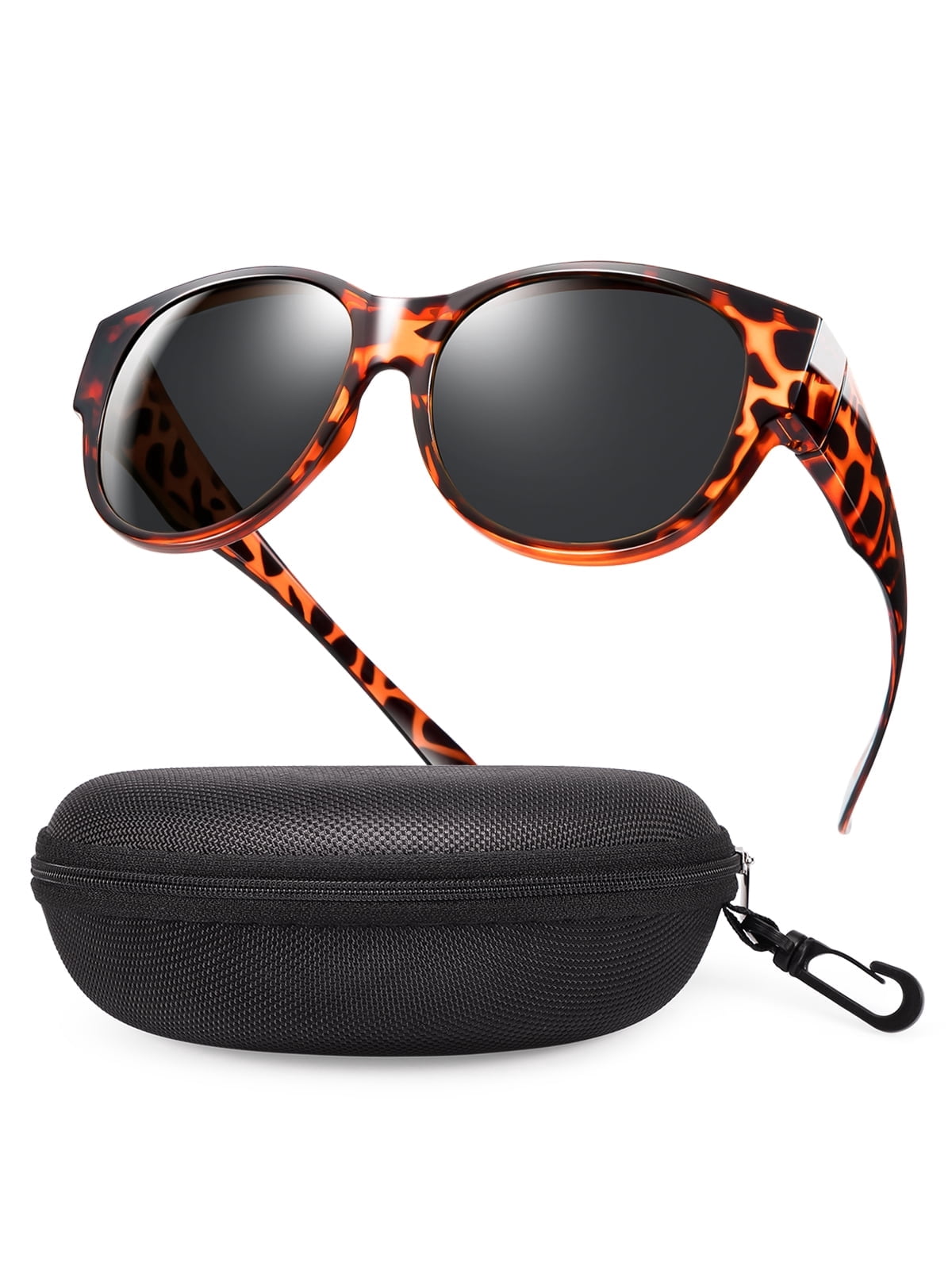 Cat Eye Fit Over Sunglasses Polarized UV400 Wrap Around Overglasses Polarized Fit-Over Sunglasses for Women & Teens, Cat Eye  main image 3