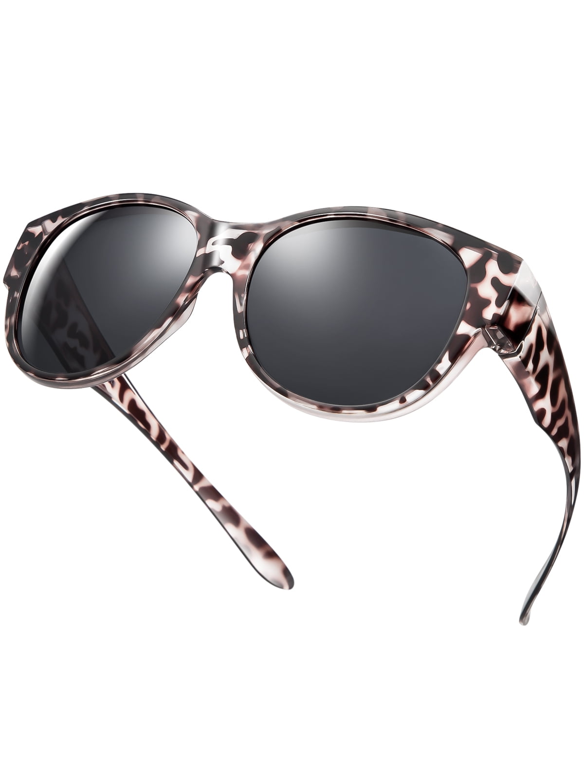 TINHAO Wrap Around over Sunglasses Wear over Glasses Cat-eye Polarized Fit Over Glasses Sunglasses