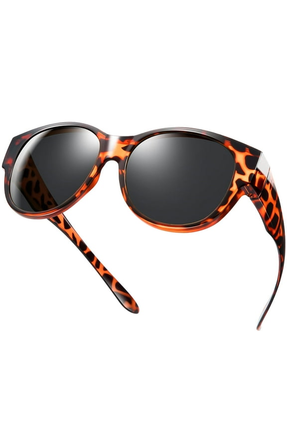 Wrap Around over Sunglasses Wear over Glasses Cat-eye Polarized Fit Over Glasses Sunglasses