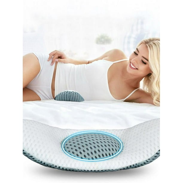 TINKER Lumbar Support Pillow for Sleeping Height Adjustable 3D Lower Back Support Pillow Waist Sciatic Pain Relief Cushion Reduce Pain for Bed Rest Walmart Business Supplies