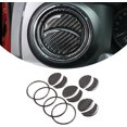 thumbnail image 1 of TINKI 12 Pcs for Tacoma 2015 2016 2017 2018 2019 2020 2021 2022 2023 Soft Carbon Fiber 3D Sticker Center Air Conditioning Vent Frame Trim Cover Interior Car Accessories, 1 of 7